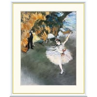 ドガ 「舞台の踊り子」 額入り 複製画 高精彩工芸画 額絵 額装画 レプリカ 印象派 オペラ座 エトワール バレリーナ J1-161 【納期：約1週間】
