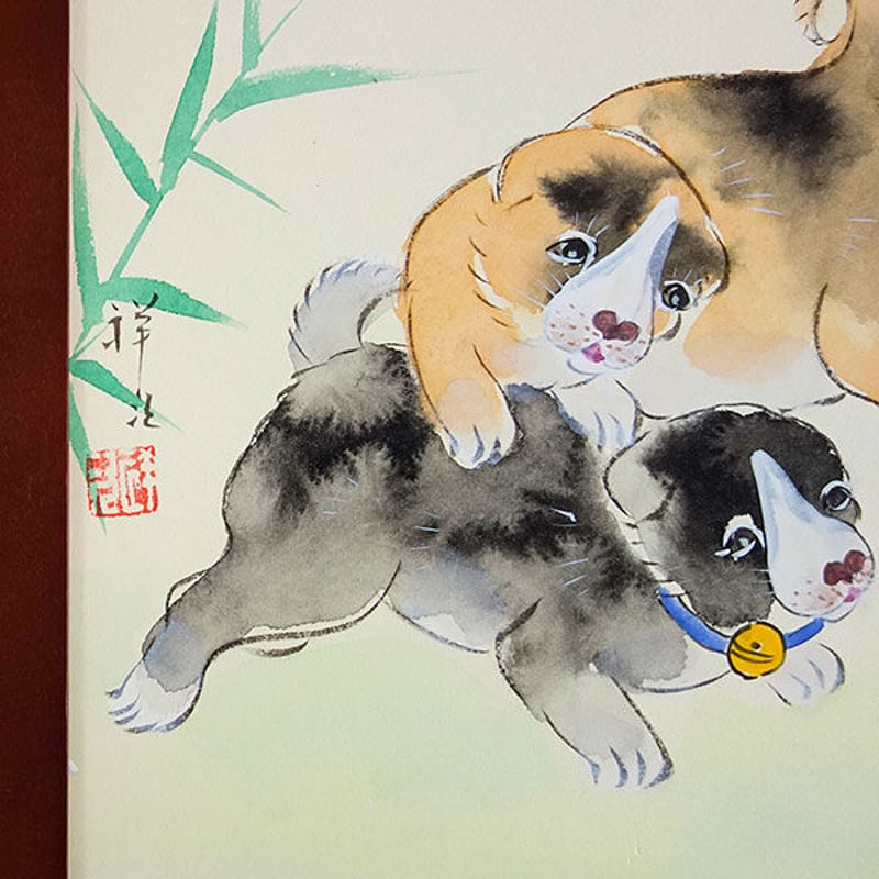 平山郁夫 油絵 F8号 肉筆 油彩 絵画 サイン有 とんでも 額縁 額装 油彩画 