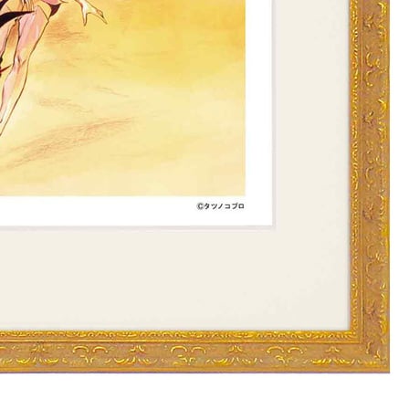 タツノコプロ監修 「科学忍者隊ガッチャマン-4」  ジークレー版画 額入り 劇画 複製 昭和のテレビアニメ 1972年～TV放映 大鷲の健 【四つ切】【C8012】
