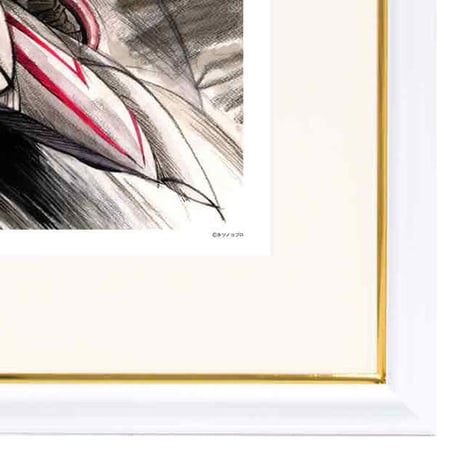タツノコプロ監修 「マッハGoGoGo 3」(特大) ジークレー版画 額入り 複製画 昭和のテレビアニメ 1967年TV放映 カーレース 【大全紙】【C8037】