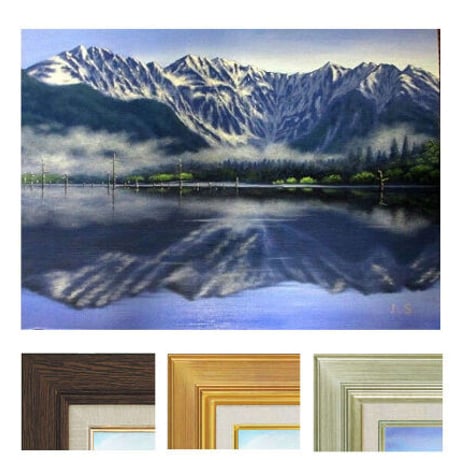 安井曾太郎、【風の十和田湖】、希少な大判額装用画集より、美品、日本人画家 安井曾太郎、【風の十和田湖】、希少な大判額装用画集より、美品