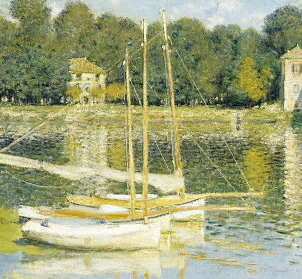 クロード・モネ「アルジャントゥュイの橋」リトグラフサイン