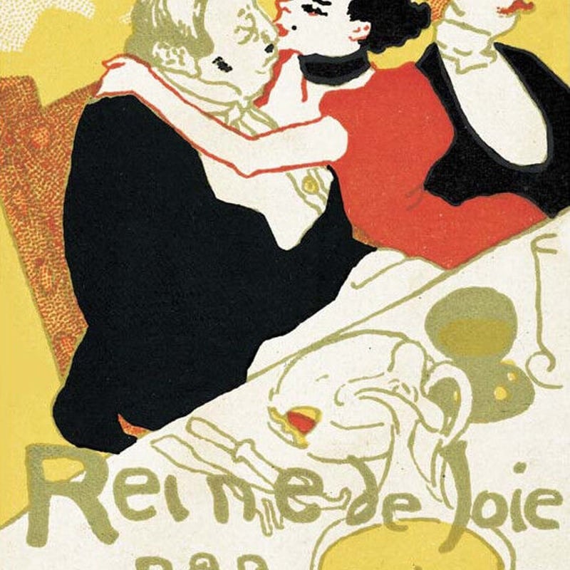 ロートレック　【悦楽の女王】lithograph 刻印あり ロートレック リトグラフ 悦楽の女王 ロートレックの視点を