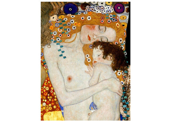 世界の名画】透明ジェル加工 クリムト『母と子』F6号 複製画 | 名画.shop