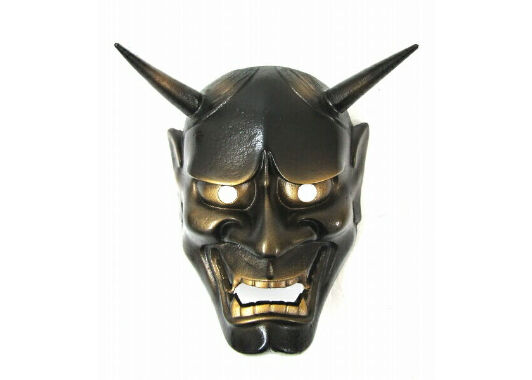 南部鉄器　能面　お面　般若　壁掛　C　7564C 南部鉄器 能面 お面 般若 壁掛 C 7564C 頑張