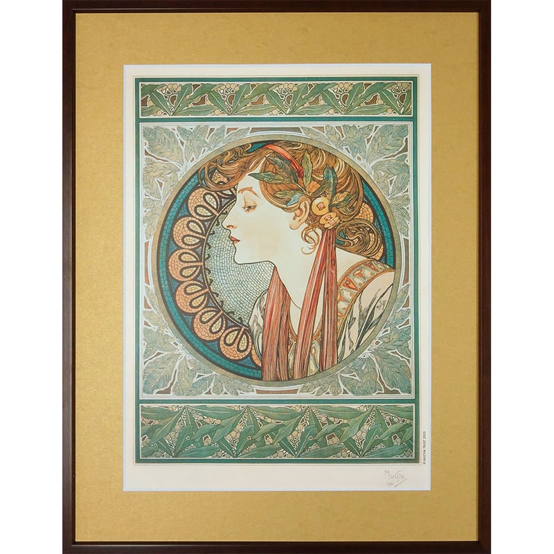 ミュシャ「ローレル（月桂樹）」ジクレー ミュシャ美術館／制作
