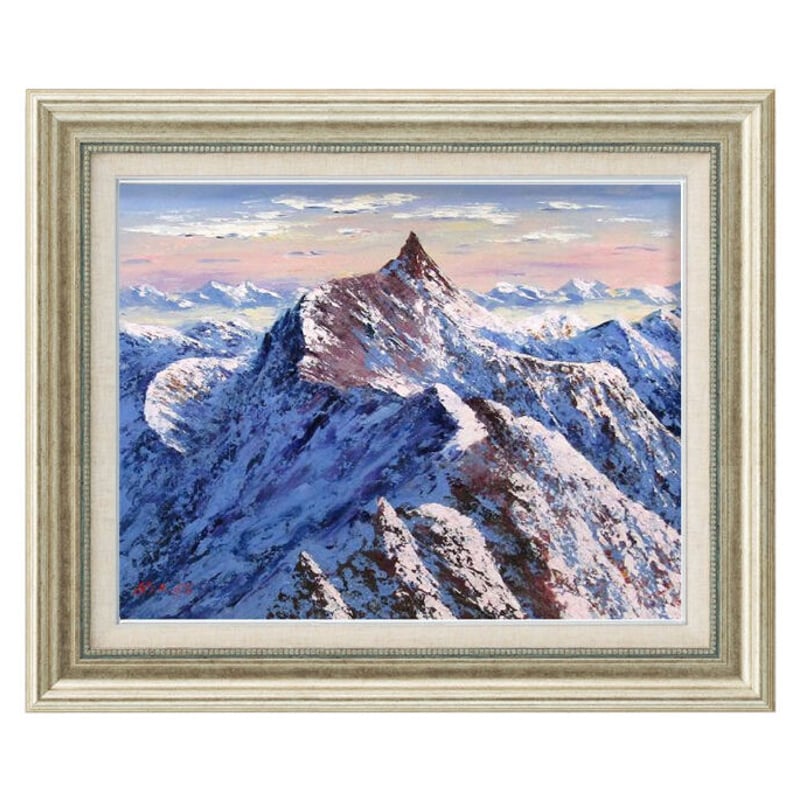 油絵　聖地・シャトルンジャヤ山　F100 油絵聖地・シャトルンジャヤ山F100