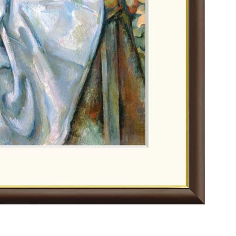 セザンヌ 「林檎とオレンジ」 額入り 複製画 高精彩工芸画  額装画 レプリカ 印象派 近代絵画 静物画 J1-053 【納期：約1週間】