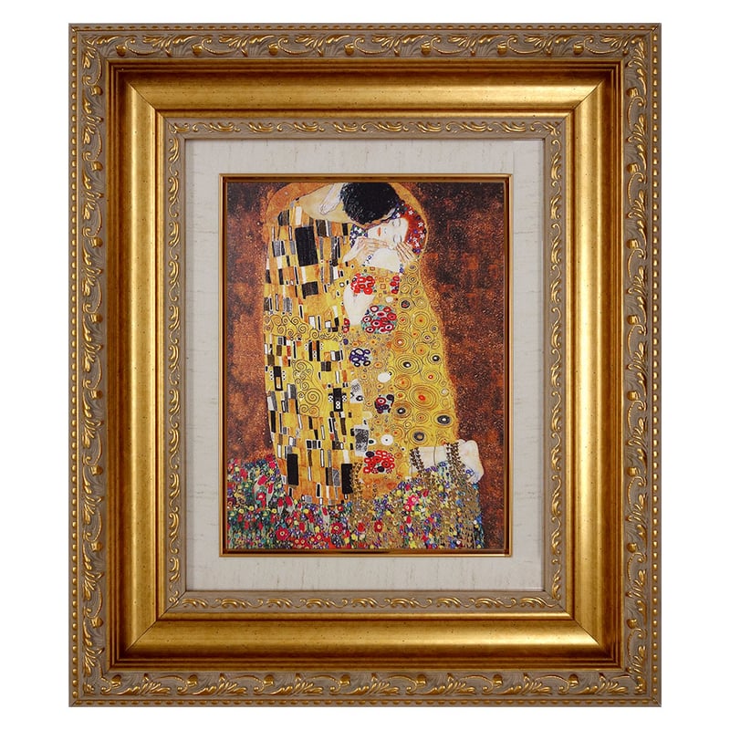 Gustav KLIMT ／接吻／キス／額縁入り Gustav KLIMT ／接吻／キス／額縁入り 【公式通販】