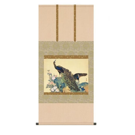 土岐頼芸 工芸品 「鷹図」 掛軸 紙本 日本画 美濃国守護大名