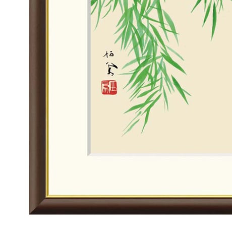 ● 竹内栖鳳 「風かおる」 額入り 複製画 高精彩工芸画 額装画 日本画 名画 レプリカ 動物画 初夏 つばめ 野鳥 山種美術館（東京）所蔵 J2-033 【納期：約1週間】