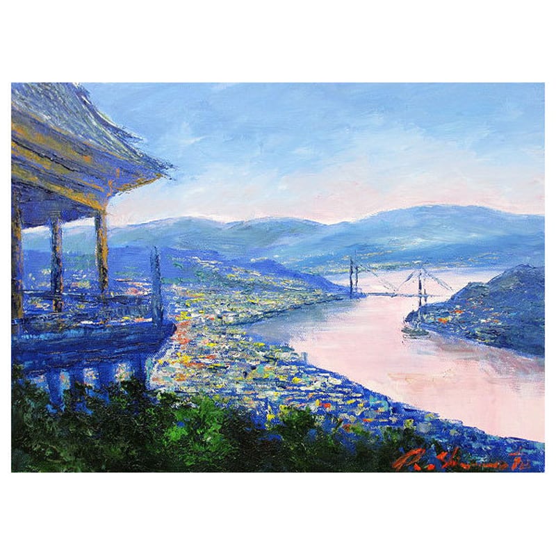 油絵 油画 尾道 尾道水道