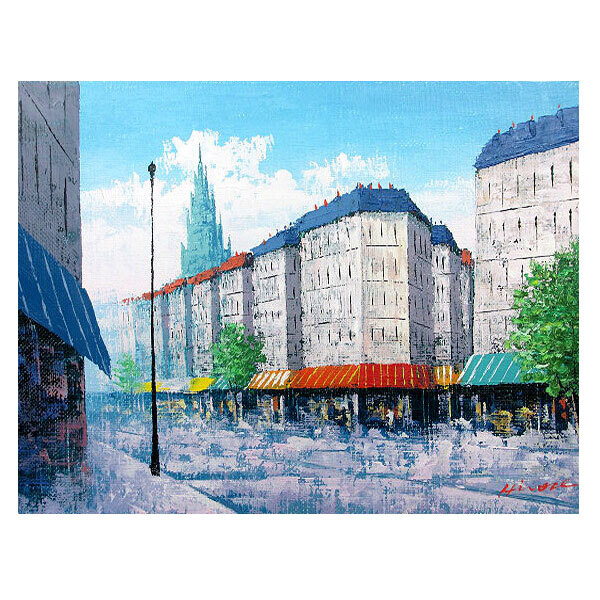 西嶋俊親、【丘陵塔景 SAN GIMIGNANO】、希少な額装用画集より 西嶋俊親、【丘陵塔景 SAN GIMIGNANO】、希少な額装用画集より