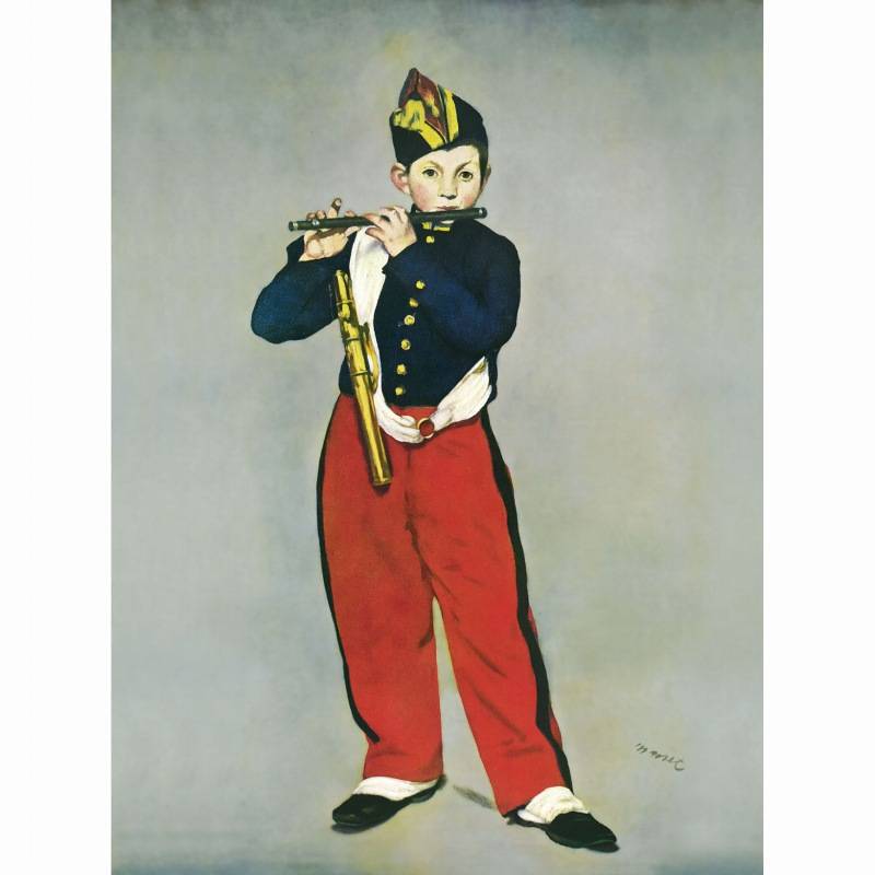 クロードマネ「笛を吹く少年」模写油彩