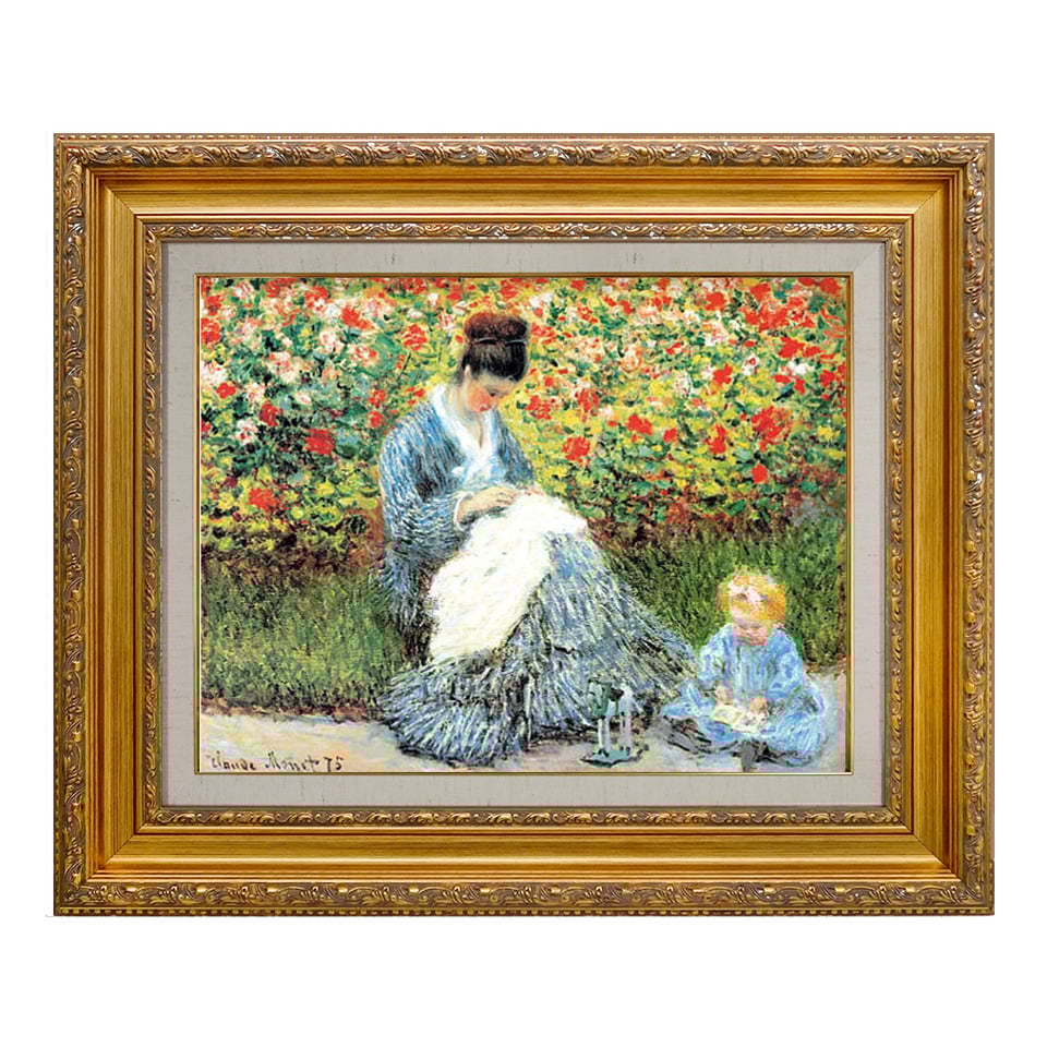 Claude Monet【庭のカミーユ・モネと子供】