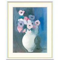 マリー・ローランサン 「花」 額入り 複製画 高精彩工芸画 額装画 レプリカ エコールドパリ 静物画 J1-172 【納期：約1週間】