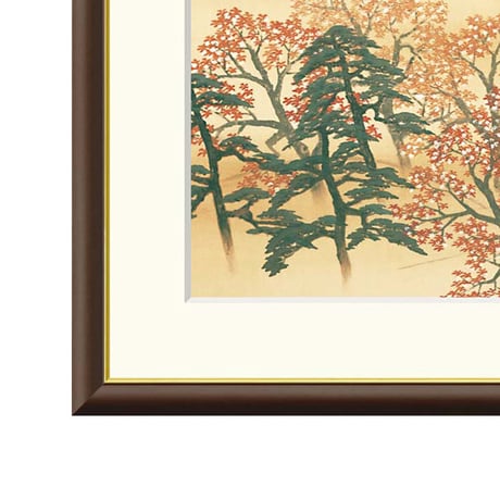 ● 横山大観 「日本心神」 額入り 複製画 高精彩工芸画 額装画 日本画 名画 レプリカ 風景画 富士山 富岳 霊峰四趣 横山大観記念館（東京）所蔵  J2-006 【納期：約1週間】