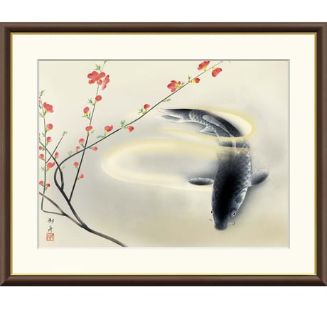 速水御舟　牽牛花　木版画　金箔 速水御舟「牽牛花」 本日は速水御舟の誕生日です。 （今回の京の
