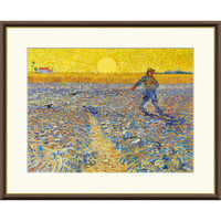 ★ ゴッホ 「種まく人」 額入り 複製画 高精彩工芸画 額絵 額装画 名画 レプリカ 透明アクリル ポスト印象派 アルル時代 クレラーミューラー美術館所蔵  J1-242 【納期：約1週間】