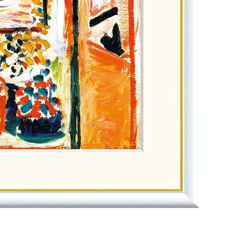 アンリ・マティス 「コリウールの窓」 額入り 複製画 高精彩工芸画 額絵 額装画 アート レプリカ 透明アクリル 表現主義 フォーヴィズム マチス J1-092 【納期：約1週間】