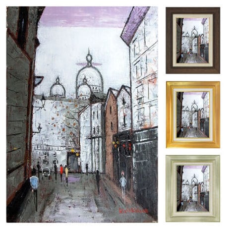 Sale【ART】石川佳図真筆(地中海)サムホール 【公式通販】