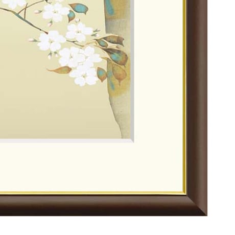 ● 酒井抱一 「桜に小禽図」 額入り 複製画 高精彩工芸画 額装画 日本画 名画 レプリカ 花鳥図 江戸琳派 春 細見美術館（京都）／所蔵 J2-081【納期：約1週間】