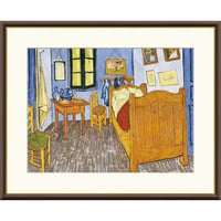★ ゴッホ 「アルルの寝室」 額入り 複製画 高精彩工芸画 額絵 額装画 名画 レプリカ 透明アクリル ポスト印象派 アルル時代 オルセー美術館所蔵 J1-237 【納期：約1週間】