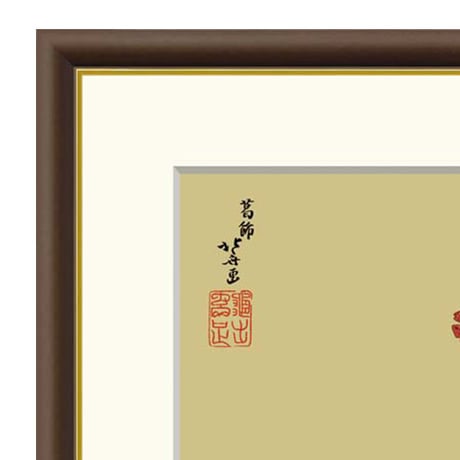 ● 葛飾北斎 「新年風俗図　朝化粧」 額入り 複製画 高精彩工芸画 額装画 人物 美人画 名画 レプリカ 原画は肉筆浮世絵 スミソニアン フリーア美術館所蔵 J2-138 【納期：約1週間】