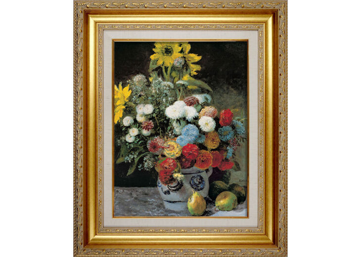 ルノワール 花瓶の花(2) F6 絵画 販売 6号 油彩 静物画 552×461mm 複製 