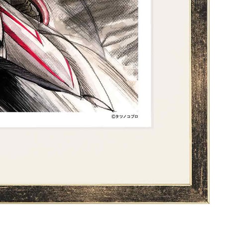 タツノコプロ監修 「マッハGoGoGo 1」 ジークレー版画 額入り 複製画 昭和のテレビアニメ 1967年TV放映 カーレース 【四つ切】【C8016】