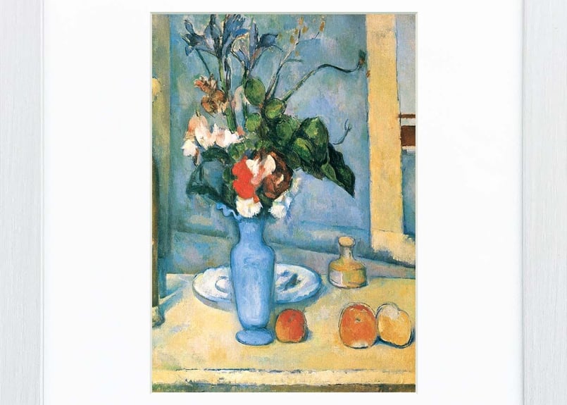 セザンヌ「青い花瓶」美術工芸版画 世界の名画 おうち美術館 絵画 洋画