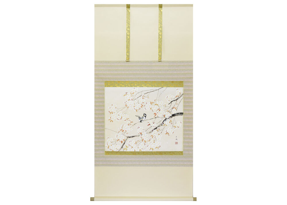 掛け軸桜春橋口幾三郎