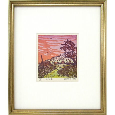 木版画「有明天界」(1989年)牧野宗則 CATEGORY 牧野宗則 | 名画.shop