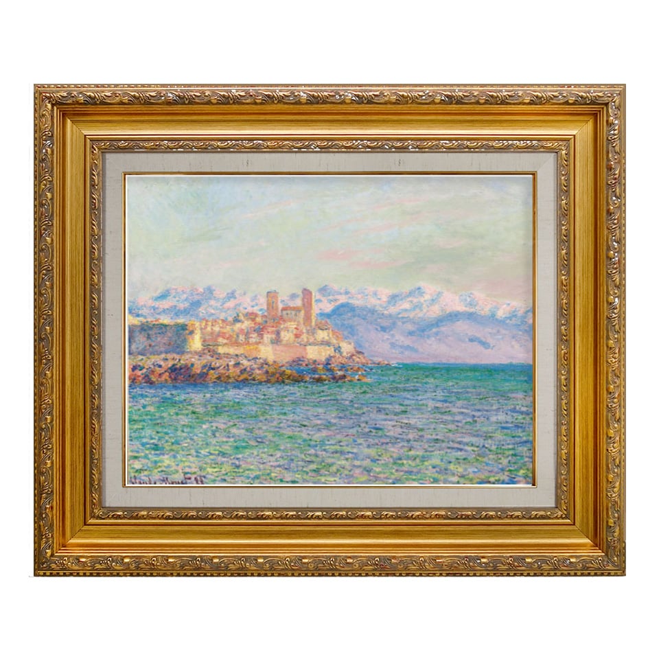 世界の名画】 クロード・モネ 『アンティーブの古城』 F6号 複製画 額 