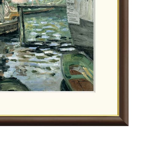 ★ ルノワール 「ラ・グルヌイエール」 額入り 複製画 高精彩工芸画 額絵 額装画 名画 レプリカ 透明アクリル 印象派 風景画 J1-040 【納期：約1週間】