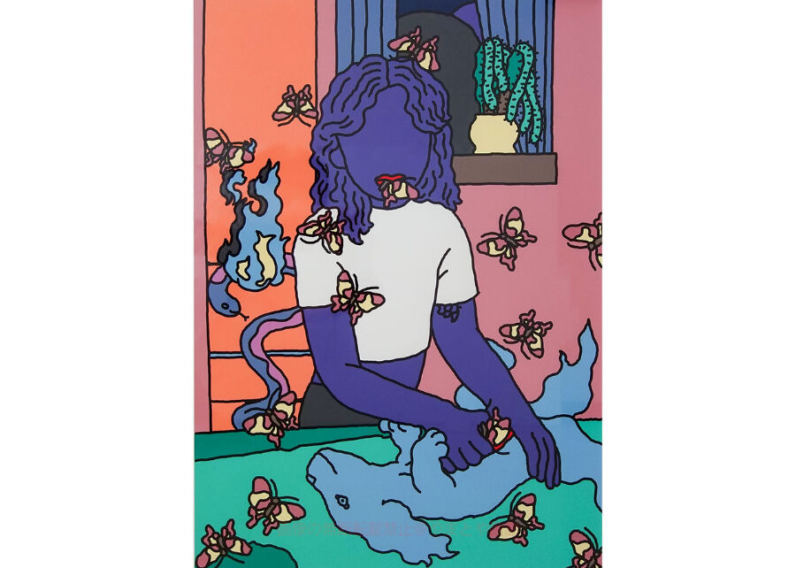オートモアイ 「Untitled」 シルクスクリーン 版画 額付き | 名画.shop