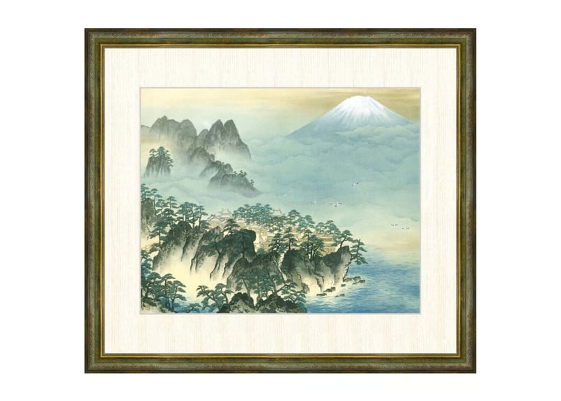 横山大観『蓬莱山』高精細巧芸画 F8号 絵画 新品 インテリア アート