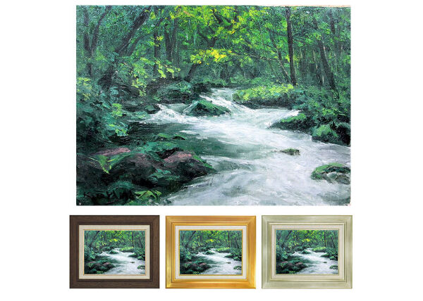 北野明信「奥入瀬」F6号 風景画 【公式通販】