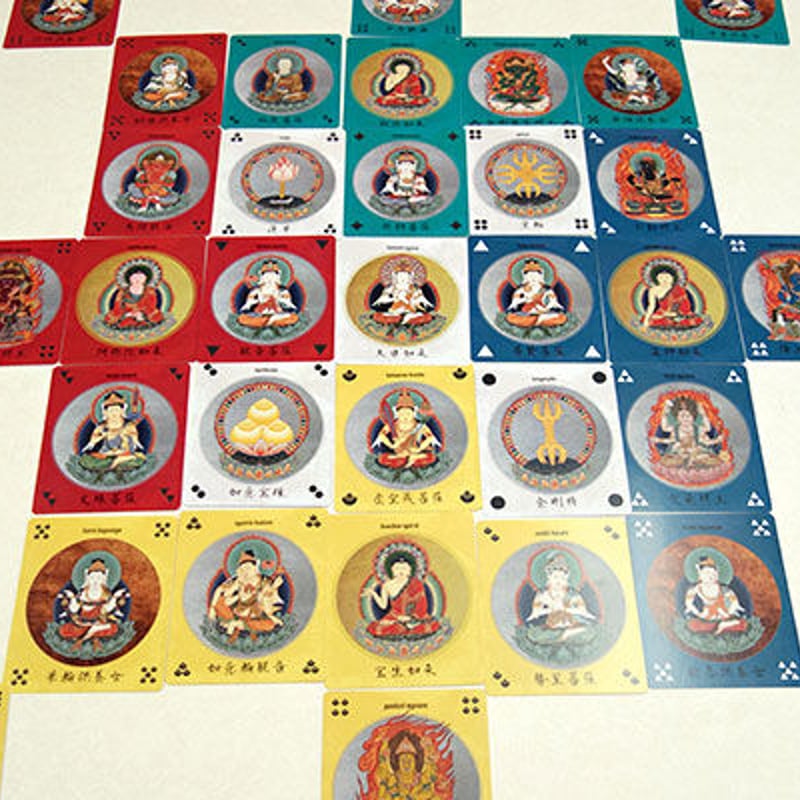 仏教曼荼羅タロット「観仏符（かんぶつふ）」37枚の札で金剛界曼荼羅を ...