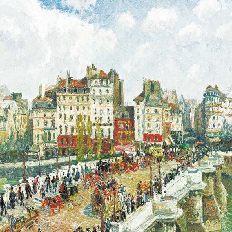 管43☆絵画☆カミーユピサロ☆ルーヴジェンヌへの道☆1872年作☆複製画