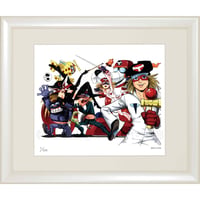 タツノコプロ監修 「タイムボカンシリーズ ヤッターマン 2（ヨコ） 」 ジークレー版画 額入り 複製画　昭和のテレビアニメ　1977年TV放映 Yatterman【四つ切】【C8005】