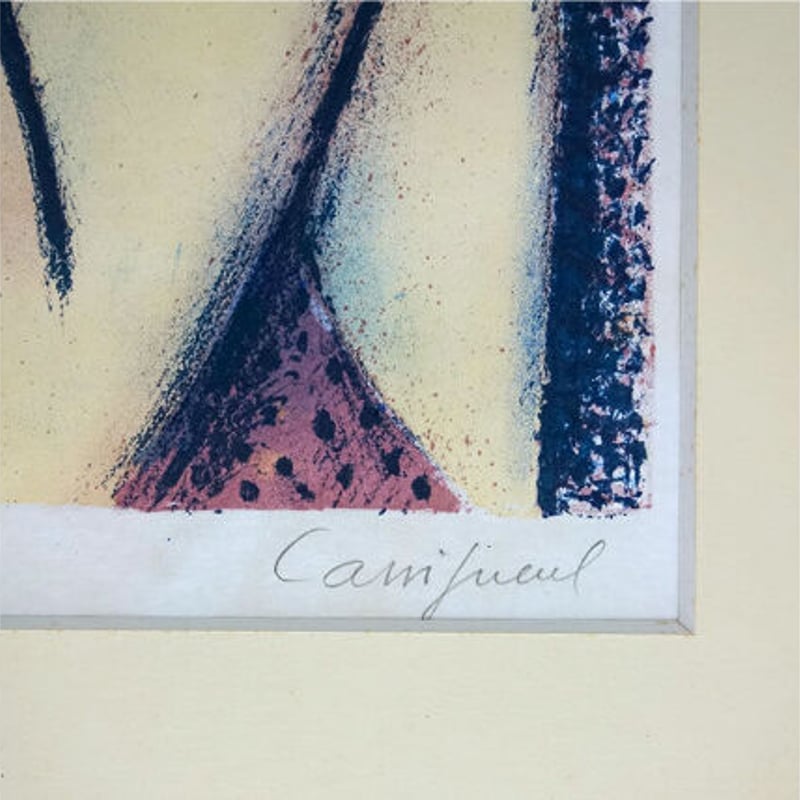 版画 カシニョール 「昔々」 リトグラフ 額付き 1974年制作 Once Apon ...