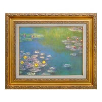 クロード・モネ 「ポプラと草原の散歩道」 F6号 額入り 複製画 名画