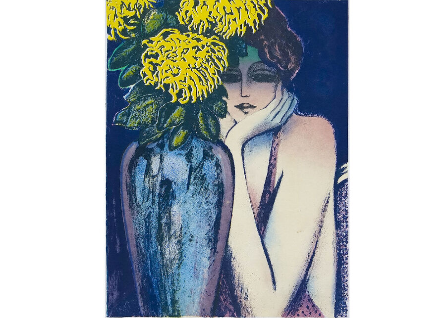 No.3801 画集挿入のリトグラフ 版画「カシニョール」