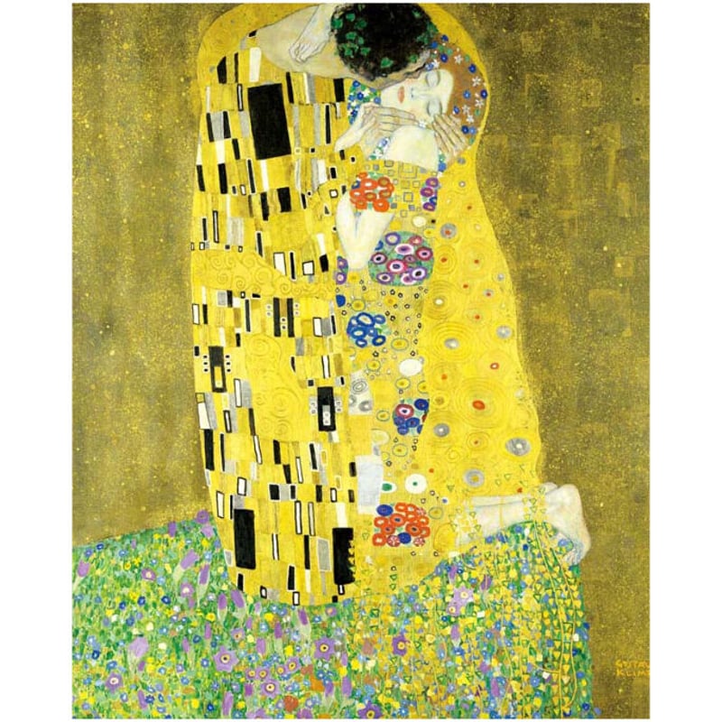 グスタフ・クリムト 『キス』 シルクスクリーン（孔版画）