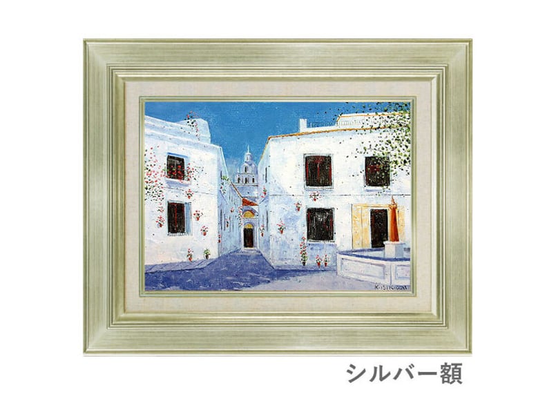 石川佳図 「花の小道 ゴルドバ」 F6号 油彩画 ※額が選べます | 名画.shop