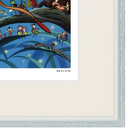 タツノコプロ監修 「昆虫物語 新みなしごハッチ 2」 ジークレー版画 額入り 複製画 昭和のテレビアニメ 1974年TV放映  みつばちハッチ 冒険ファンタジー【半切】【C8027】
