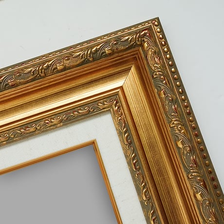 ＊ モネ 「睡蓮（ロサンゼルス・カウンティ美術館）」 F6号　額入り　複製画　名画額縁　風景画　ジクレー　透明ジェル加工　透明アクリル　印象派 【世界の名画】
