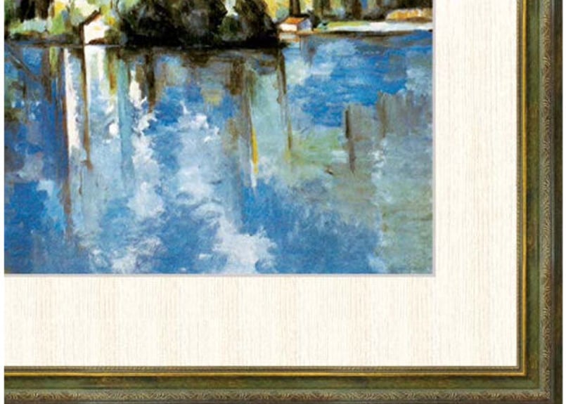 ポール・セザンヌ『アヌシー湖』高精細巧芸画 F8号 新品 絵画 世界の