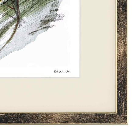 タツノコプロ監修 「新造人間キャシャーン 」 ジークレー版画 額入り 複製画 横顔 昭和のテレビアニメ 1973年TV放映 【四つ切】【C8019】